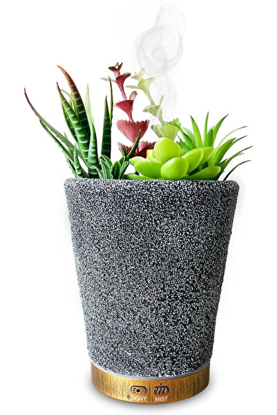 OemPlay Pot-shaped Aroma Humidifier/Diffuser – 7 LED Colors, Programmable, Auto Shut-off