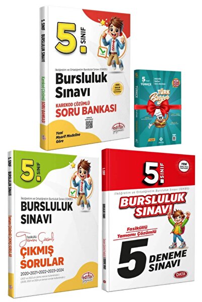 Editör Yayınevi Editör Yayınları 5. Sınıf Bursluluk Soru Bankası+5. Sınıf Bur...