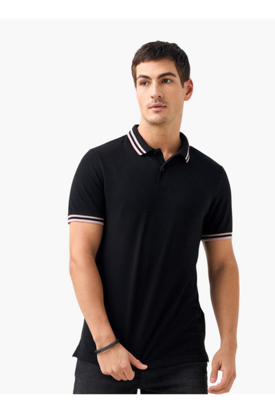 FAV Tipping Detail Polo T-shirt with Short Sleeves