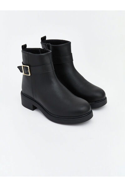 LC Waikiki Deri Görünümlü Kadın Topuklu Bot