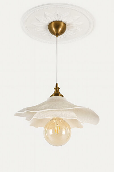 Limon 3D Desing Dekoratif | Tekli Sarkıt, Kırık Beyaz -40 CM-, Pinterest Tarz...