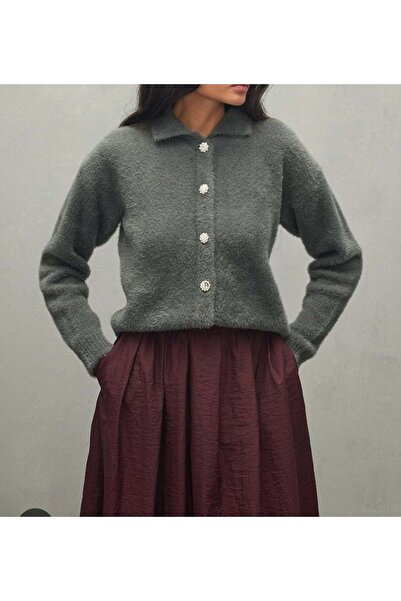 Turtaş 26K8532 HIRKA KISA YAKALI TAŞLI DÜĞMELİ ANTRASİT