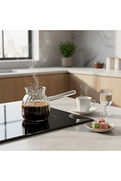 Queen’s Kitchen Striped Glass Coffee Pot