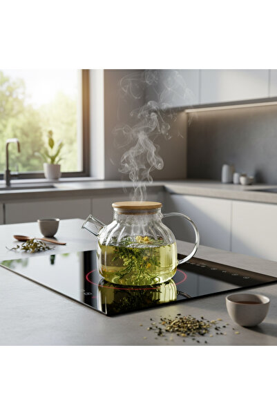 Queen’s Kitchen 1000 ml Sectioned Borosilicate Teapot