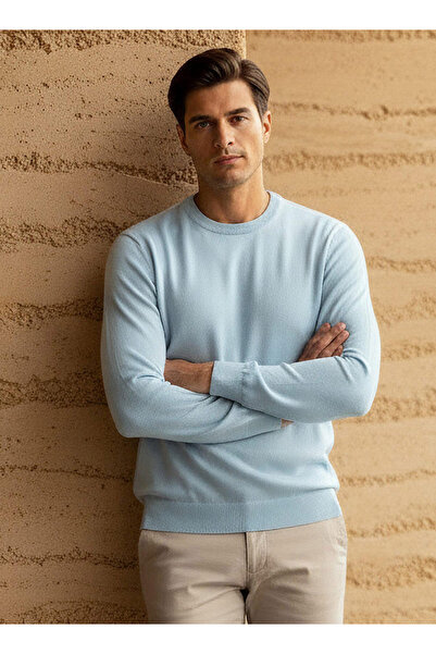FAV Men Crew Neck Textured Sweater