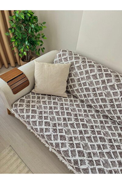 Bizdenuygunuyok غطاء أريكة مصنوع من القطن بنسبة 100% - غطاء واقي يغطي الجزء ا...