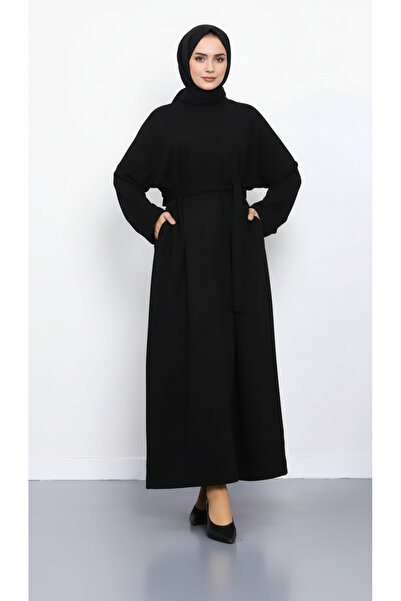 BERNS Kuşaklı Tesettür Elbise