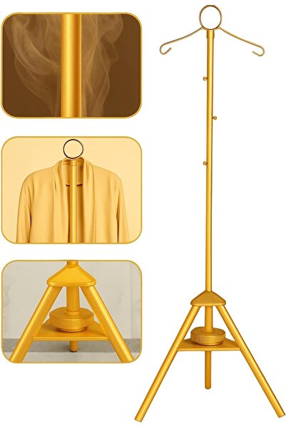 adak حامل مبخرة ملابس - علاقة مبخرة بخور مع خطافات قماش (ذهبي)