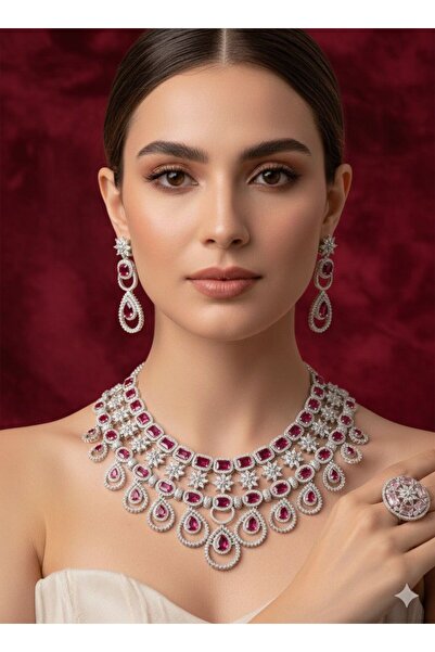 Nobrand High Quality Zircon Nacklace Set