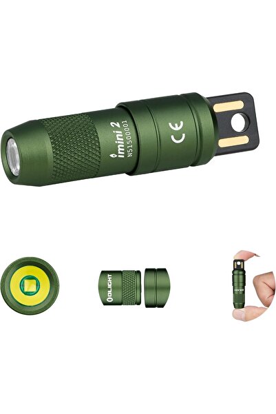 OLİGHT مصباح يدوي قابل لإعادة الشحن من IMINI 2 EDC، 50 لومن (أخضر)