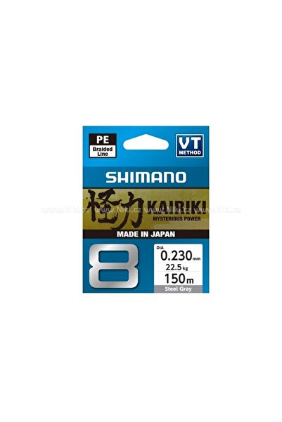 Shimano Kairiki 8 150M 0.10Mm 6.5Kg Steel Gray