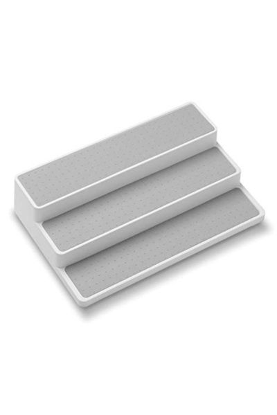 Generic 3-Layer Spice Rack White 15.5x3.5x9.5inch