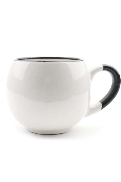 PALTO TASARIM Christmas Lights Cream Shiny Balloon Mug -New Year Themed Mug