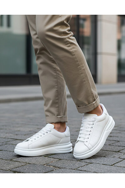 BESTOF AYAKKABI Best of 0628 Black Men's Seasonal Lightweight Sole Orthopedic Lace-Up Shoes