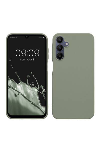 KWmobile Case for Samsung Galaxy A15 5G, Light Green, Silicone, KWM000021MH009C