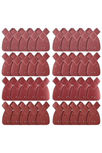 NALACAL 40pcs Mouse Sander Pads for Black & Decker – Assorted 40/60/80/120 Grit with 2 Extra Tips