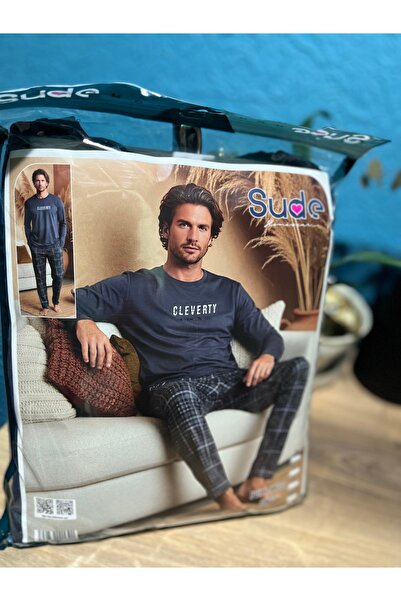 Sude Ανδρικό σετ πιτζάμες από σουέτ