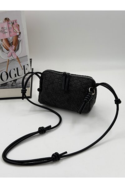 DMG Collection Geantă de umăr pentru femei din piele intoarsa vintage cu mode...