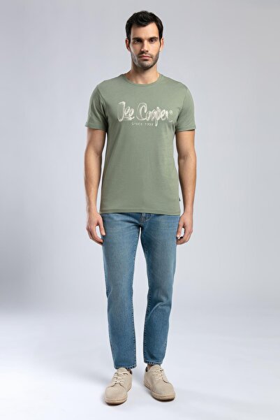 Lee Cooper London Normal Waist Tight Tapered Cut Shrinkable Leg Blue Men's Je...