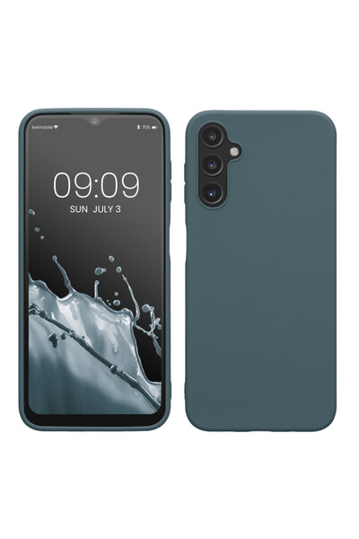 KWmobile Case for Samsung Galaxy A14 5G, Dark Green, Silicone, 61462.202