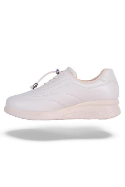 Ayakcenter Elmisa 059 Cream Women's Casual Shoes