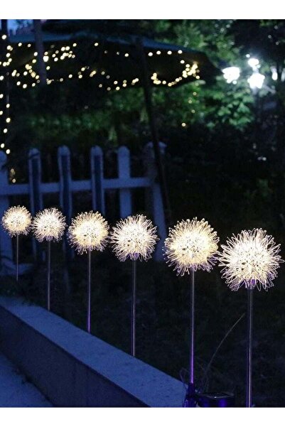 Generic 1 Set Of 2 Solar Aluminum Wire Ball Decorative Lights, Warm White