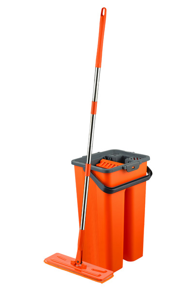 MACROMAX ممسحة مسطحة دوارة 360 درجة مصنوعة من الألياف الدقيقة بتصميم مقبض خفيف الوزن