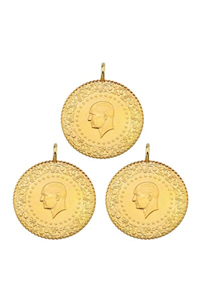 Evalia Takı 3 Adet Çeyrek Altın İmitasyon