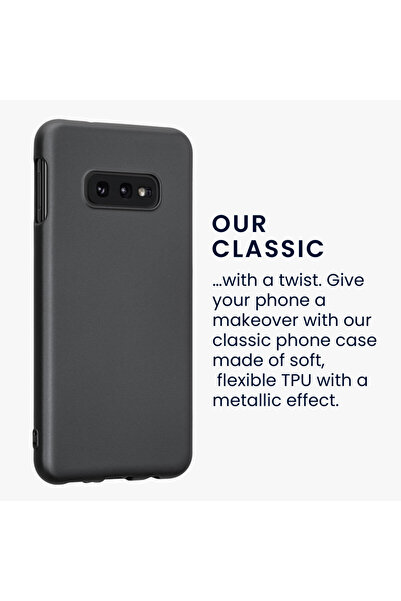 KWmobile Case for Samsung Galaxy S10e, Gray, Silicone, 47575.232