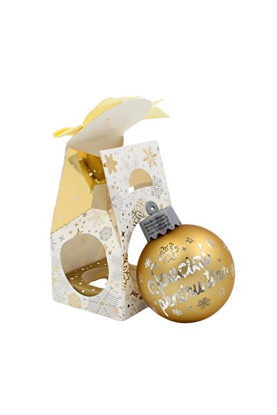Gift Design Christmas globe, with LED, gold color, message "Special for you"