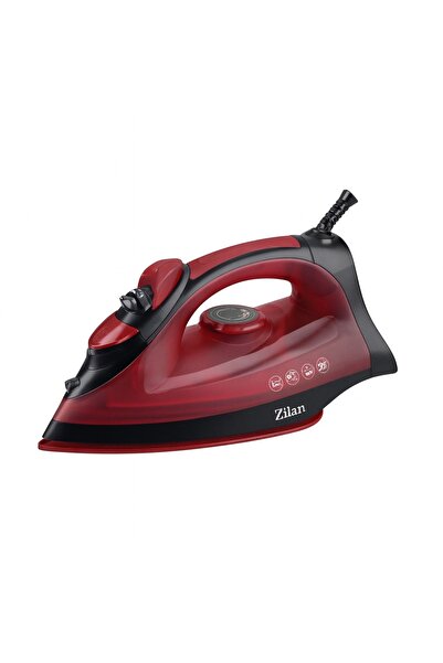 Zilan ZLN 2188 Steam Iron, 2200W, Ceramic Soleplate, Self-Cleaning, Maroon