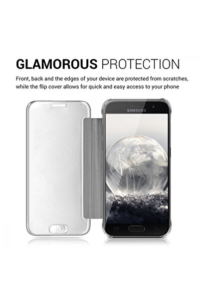 KWmobile Case for Samsung Galaxy A3 (2017), -leather, Gray, 40869.42