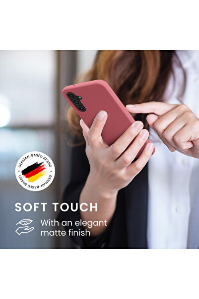 KWmobile Case for Samsung Galaxy A14 5G, Dark Pink, Silicone, 61462.167