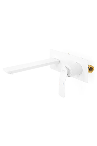 Maison Mex Baterie lavoar incastratã, MOONI L.21.5 H.9 cm, alb