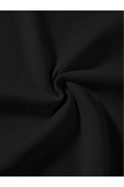 BRF Collection Women's Black Stone Printed Reverse Oversize Hoodie