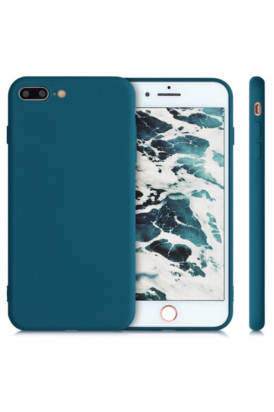 KWmobile Case for Apple iPhone 8 Plus / iPhone 7 Plus, Silicone, Green, 49981.57