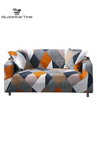 BLOOMING TIME غطاء حماية للأريكة ثلاثية المقاعد، شامل كليًا، سهل التنظيف
