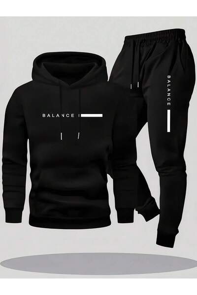 Vordevia Sevgili Kombini Balance Printed Double Tracksuit Set