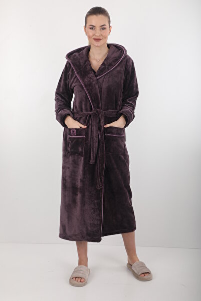 Wild Love 100% Bamboo Hooded Long Dressing Gown