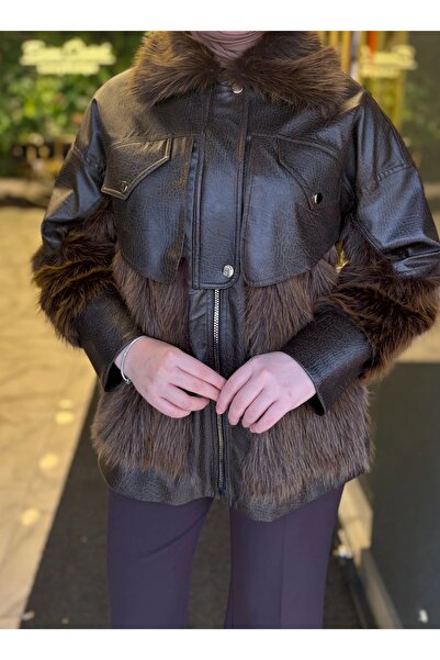 my312 Fur Leather Coat -7928