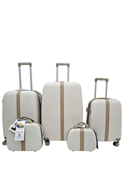 Red Sea Luxury bridal and travel travel set - 5 pieces - includes 2 makeup bags - elegant design and high quality