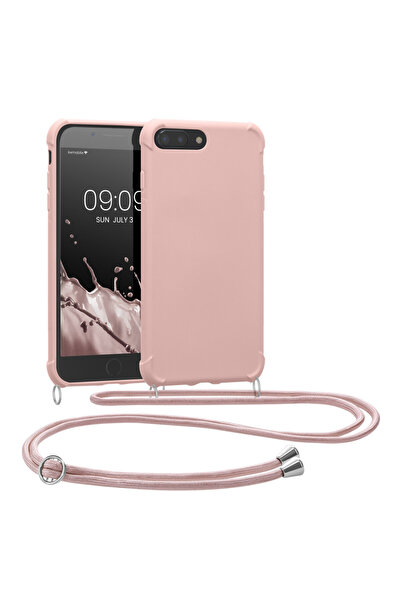 KWmobile Case for Apple iPhone 8 Plus / iPhone 7 Plus, Silicone, Pink, 49916.154