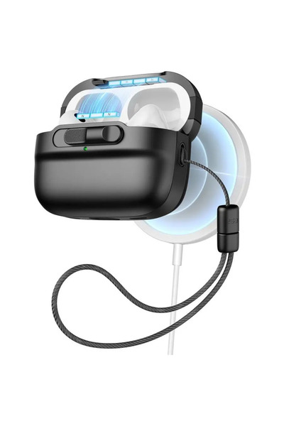 ESR Carcasă Pulse Halolock cu MagSafe pentru Apple AirPods Pro 1/2 - Neagră