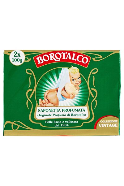 Borotalco Solid Soap, scented with Borotalcum – two soaps, 2 x 100 g