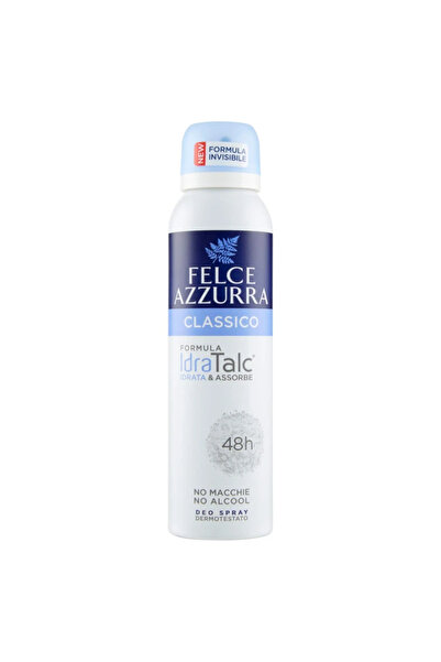 Felce Azzurra - Classic Deodorant Spray with IdraTalc, 48h, No Stains - 150 ml