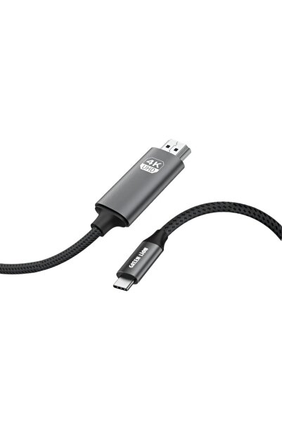 Green Lion كابل USB-C إلى HDMI 4K بطول 2 متر - 4K بتردد 30 هرتز، وضعي المرآة ...