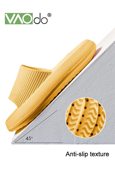 VAODO Pillow Slippers for Women House Slides Shower Sandals Extremely Comfy Cushioned Thick Sole Non-Slip