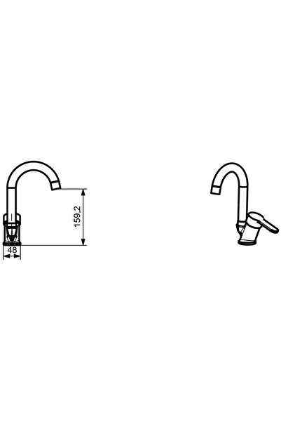 KAREN BANYO Tulipek Lavabo Bataryası, Chrome, Cisa 46421