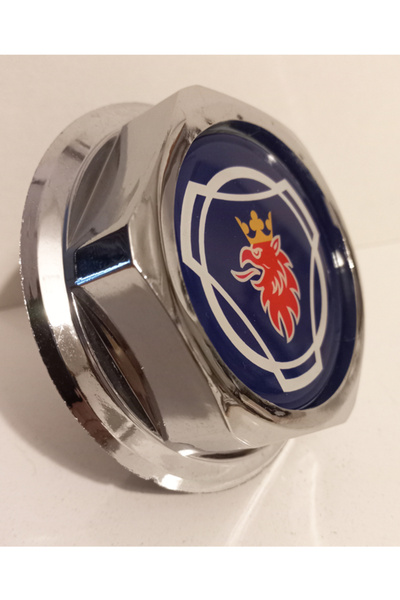 AUTO LUXURY Tofaş uyumlu Depo kapağı SCANIA tır aslan logolu krom kapak 1 adet