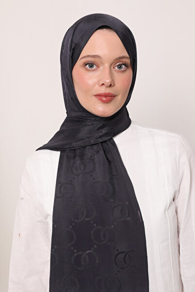 LuvenSara Oo Pattern Silk Jacquard Shawl